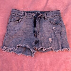 Distressed Denim Kids Shorts